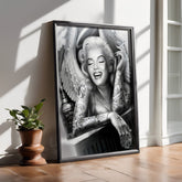 Tattooed Monroe | Bold Marilyn Rebel Wall Art Print - Print